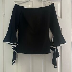 NWT Alberto Makali Blouse Off the shoulder bell sleeves
